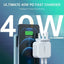Choetech 40W Dual USB-C Port Charger - White Accessories > Other Accessories