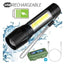 Clarity Metal Flashlight Rechargeable Torch – Black Accessories > Smart Devices