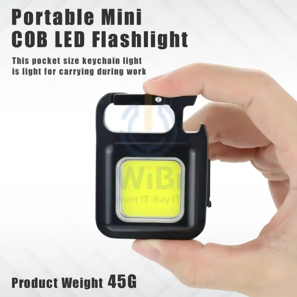 Cob Rechargeable Keychain Light For Fishing Walking And Camping Accessories > Smart Devices > Offer Zone