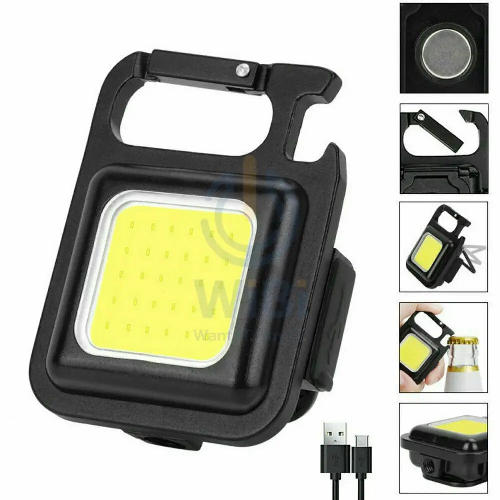 Cob Rechargeable Keychain Light For Fishing Walking And Camping Accessories > Smart Devices > Offer Zone
