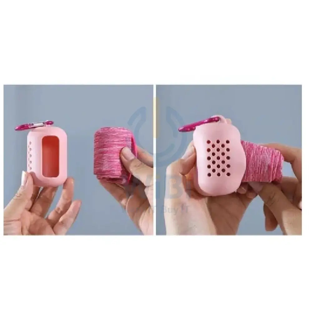 منشفة ثلج كولينج - اللون الوردي خارجي  والسفر > مناشف