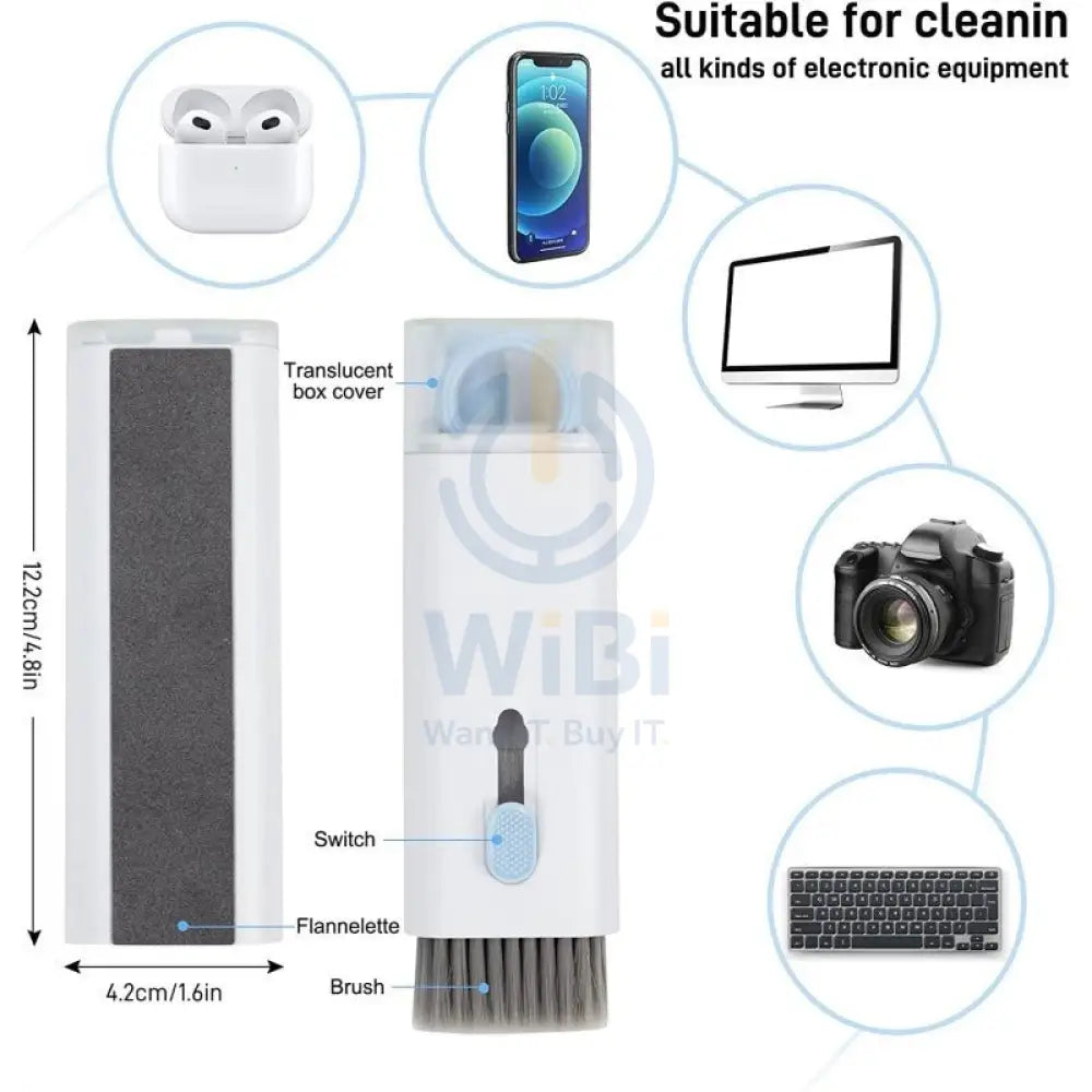 Coteci 8 in 1 Multifunction Cleaning Set - White