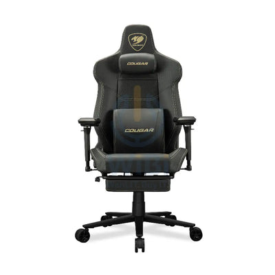 Cougar Armor Evo M Gaming Chair - Breathable Premium PVC Leather / 5D / Black/Gold Accessories > Chairs > Gaming Zone