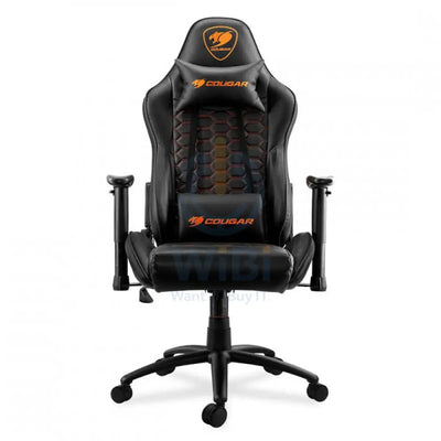 Cougar Outrider Gaming Chair - Breathable PVC Leather / 180° Reclining / Black