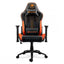 Cougar Outrider Gaming Chair - Breathable PVC Leather / 180° Reclining / Black & Orange