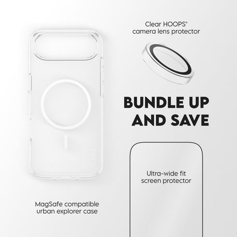 حزمة PanzerGlass® 3 في 1 Flagship Combat Bundle لـ ايفون اير  شفاف