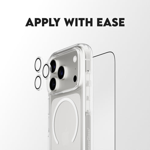 حزمة PanzerGlass® 3 في 1 "Flagship Combat" لـ ايفون  برو  شفاف