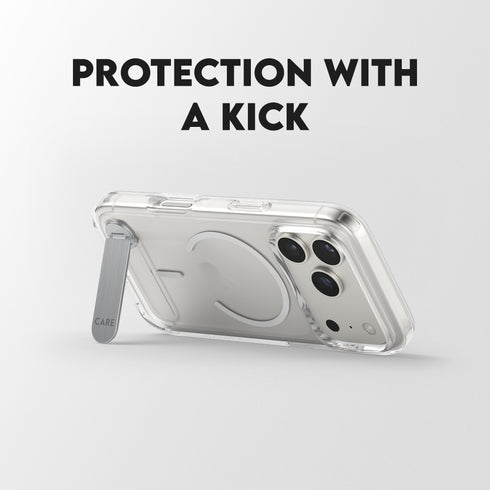 PanzerGlass® Feature Kickstand & MagSafe Transparent Case For iPhone 17 Pro - Clear