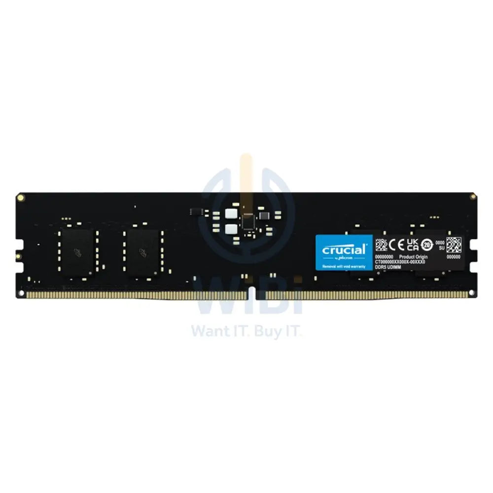 Crucial Desktop Memory - 8GB / DDR5 / 288-pin / 4800MHz / Desktop Memory Module
