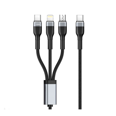 Engage Usb-C 3-In-1 Fast Charging Cable 100W(Usb-C /Lightning /Micro)