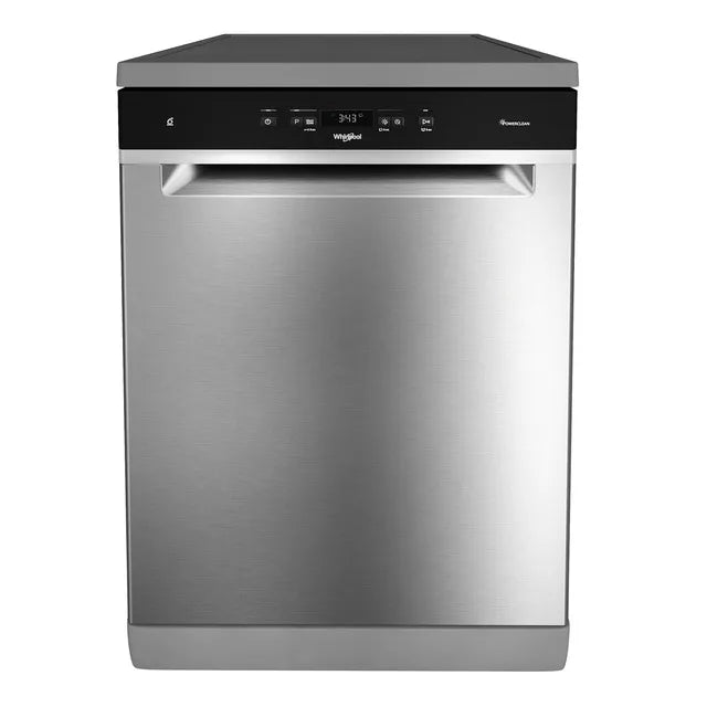 Whirlpool Free-Standing Dishwasher, 8 Programs, 14 Settings, WFC 3C33 PF X UK - Inox