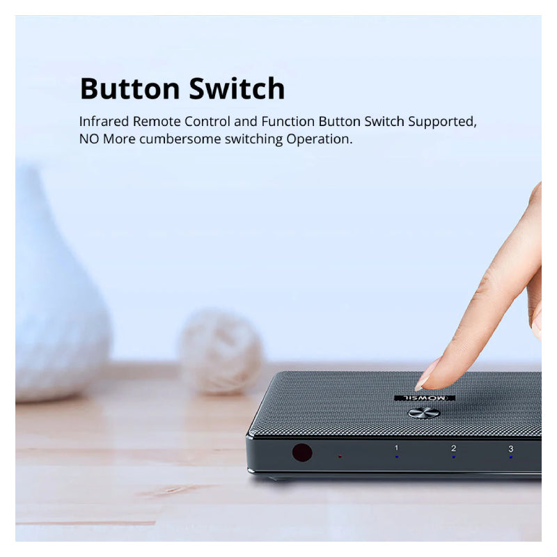 Mowsil HDMI 1-In-2 Splitter - 4K@60Hz / Black