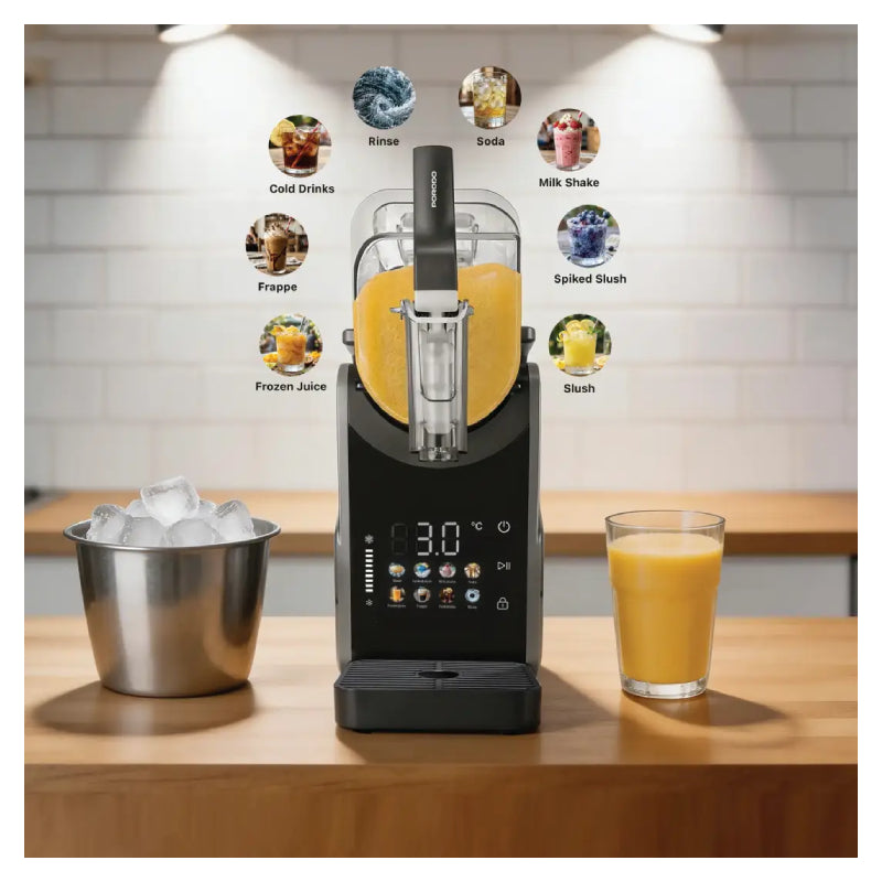 Porodo Lifestyle Glacier 2-in-1 Slushie and Ice Cream Maker - 200W / 2.5L / Grey