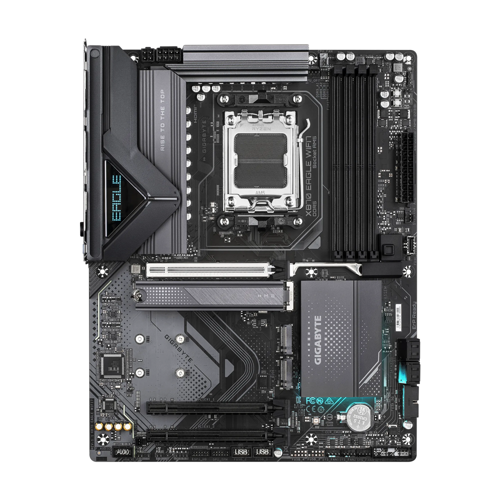 GIGABYTE X870 EAGLE 1.1 Motherboard - DDR5 / Wi-Fi7 / Bluetooth / HDMI / DisplayPort / USB - Black