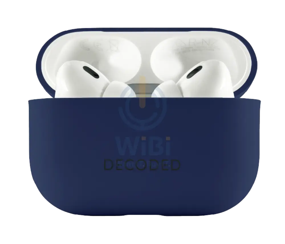 Decoded Airpods Pro 1&2 Silicone Aircase - Navy Peony Accessories > Mobiles & Tablets