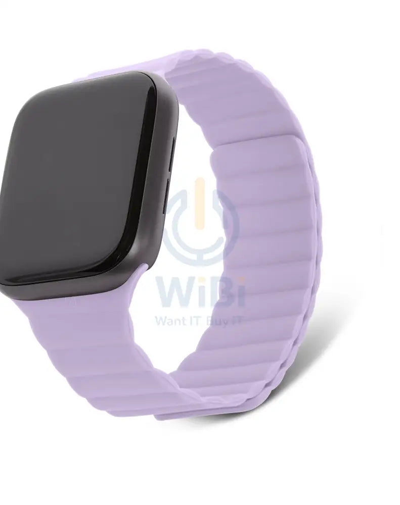 Decoded Apple Watch 41/40/38mm Series 1-8- SE Silicone Magnet Traction Lite Strap - Lavender Accessories > Smart Watches