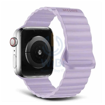 Decoded Apple Watch 49/45/44/42 mm Gen 1-10-SE Silicone Magnet Traction Loop Strap Lite - Lavender Accessories > Smart