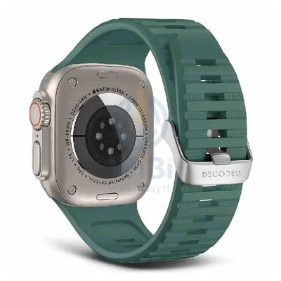 Decoded Apple Watch 49/45/44/42 mm Gen 1-10-SE-Ultra Silicone Ultra Traction Strap - Sage Leaf Green Accessories >