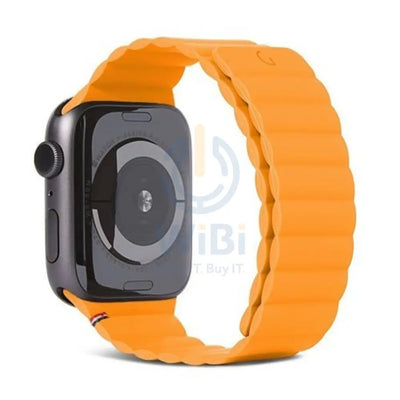 Decoded Apple Watch 49/45/44/42 mm Series 1-8/SE/Ultra Silicone Magnet Traction Strap Lite - Apricot Accessories >