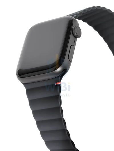 Decoded Apple Watch 49/45/44/42 mm Series 1-8/SE/Ultra Silicone Magnet Traction Strap Lite - Charcoal Accessories >