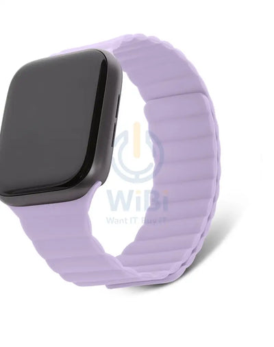 Decoded Apple Watch 49/45/44/42 mm Series 1-8/SE/Ultra Silicone Magnet Traction Strap Lite - Lavender Accessories >