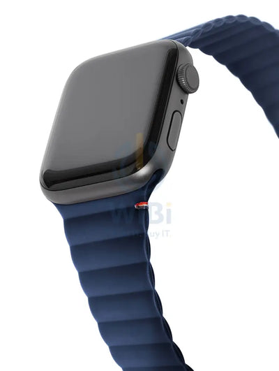 Decoded Apple Watch 49/45/44/42 mm Series 1-8/SE/Ultra Silicone Magnet Traction Strap Lite - Matte Navy Accessories >