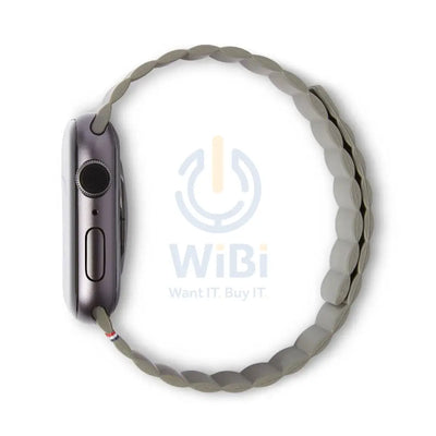 Decoded Apple Watch 49/45/44/42 mm Series 1-8/SE/Ultra Silicone Magnet Traction Strap Lite - Olive Accessories > Smart