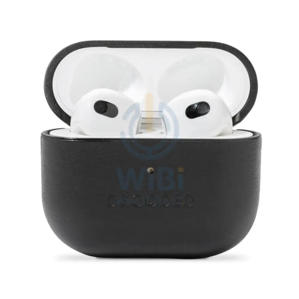 Decoded Leather Case For Apple AirPods Pro 3 - Black Accessories > Headphones > Covers & Cases