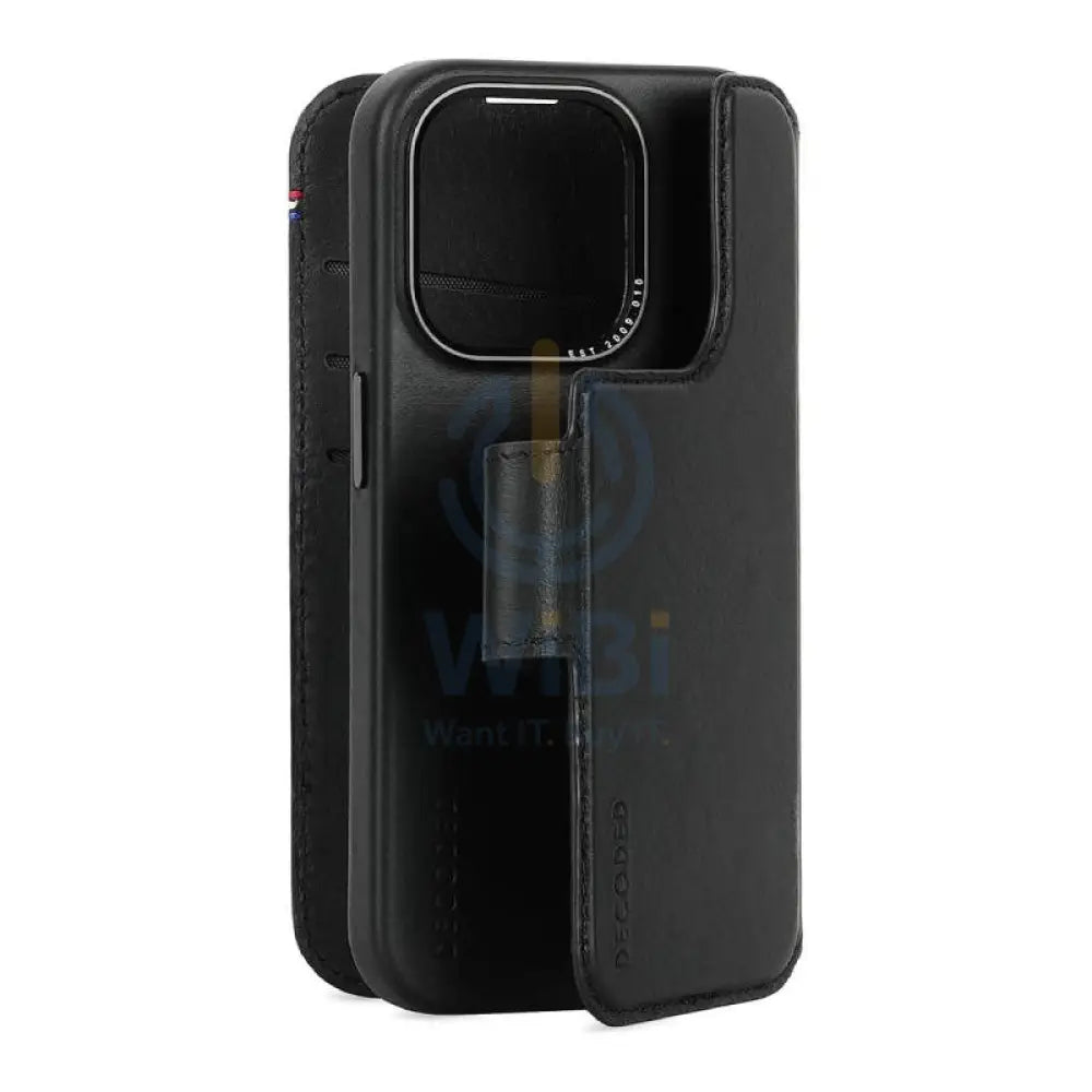 Decoded Leather Detachable Wallet Magsafe Case - Apple iPhone 15 Pro / Black Accessories > Mobiles & Tablets > Mobiles