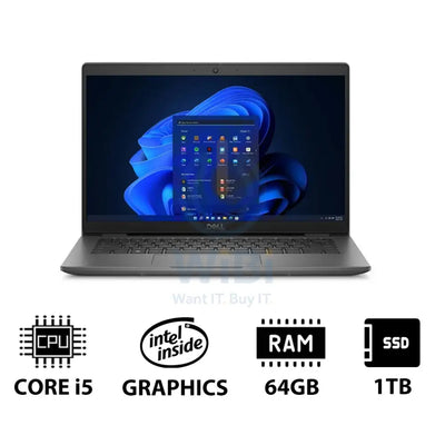 Dell Latitude 3440 - 14.0’’ FHD / i5 / 64GB / 1TB (NVMe M.2 SSD) / Win 11 Pro / 1YW - Laptop Laptops