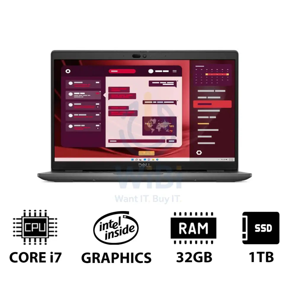 Dell Latitude 3450 - 14.0’’ FHD / i7 / 32GB / 1TB (NVMe M.2 SSD) / DOS (Without OS) / 1YW - Laptop Laptops