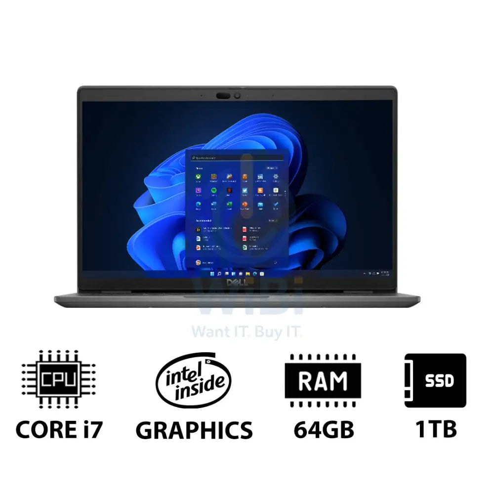 Dell Latitude 3450 - 14.0’’ FHD / i7 / 64GB / 1TB (NVMe M.2 SSD) / Win 11 Pro / 1YW - Laptop Laptops
