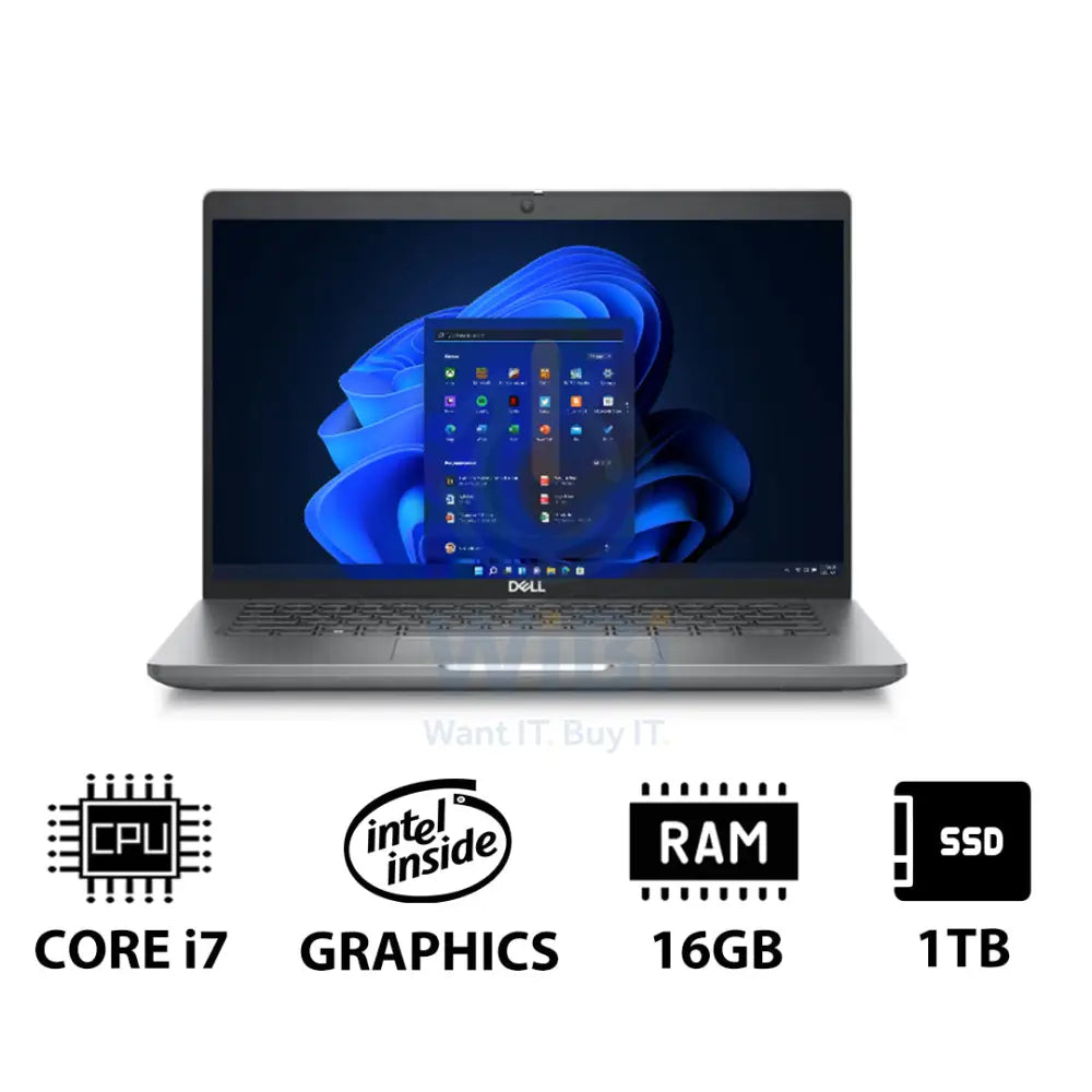 Dell Latitude 5440 - 14.0’’ FHD / i7 / 16GB / 1TB (NVMe M.2 SSD) / Win 11 Pro / 1YW - Laptop Laptops
