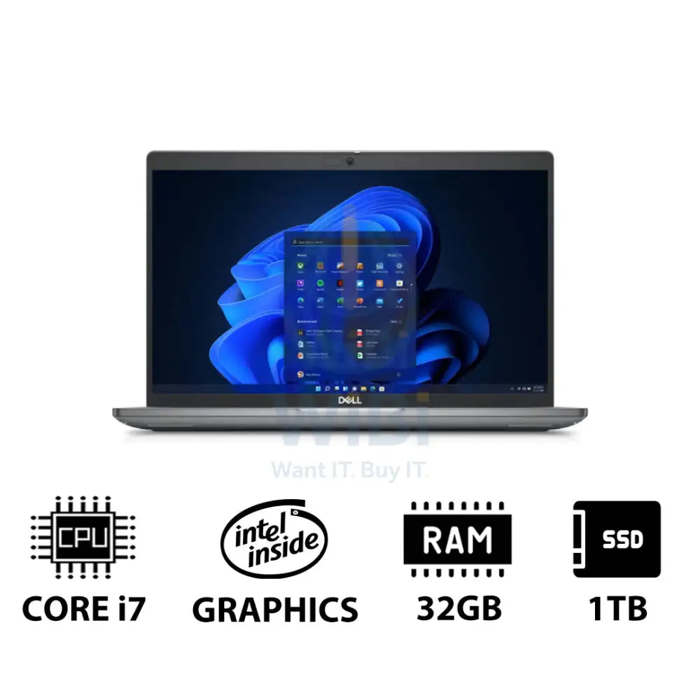 Dell Latitude 5450 - 14.0’’ FHD / i7 / 32GB / 1TB (NVMe M.2 SSD) / WWAN / Win 11 Pro / 1YW - Laptop Laptops