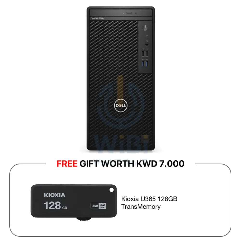 دي لأوبتيبليكس3080 امتي- آي 3/ 4 جيجابايت/ 1 تيرابايت/ ويندوز 10برو/ 1YW - كمبيوتر ديسك توب