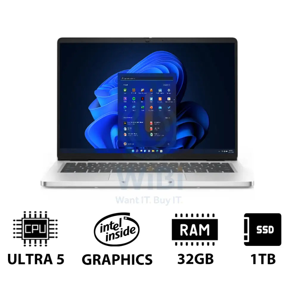 Dell Pro 14 - 14’’ FHD+ Non-Touch / Ultra 7 235U vPro / 32GB / 1TB (NVMe M.2 SSD) / Win 11 Pro / 1YW - Laptop Laptops