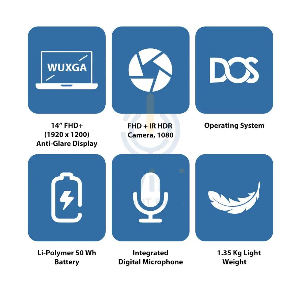 ديل برو 14 - 14 بوصة FHD+ لا تعمل باللمس / ألترا 7 235U vPro / 32 جيجابايت / 512 جيجابايت (NVMe م.2 إس إس دي) / دوس (بدون نظام تشغيل) / ضمان سنة - لابتوب
