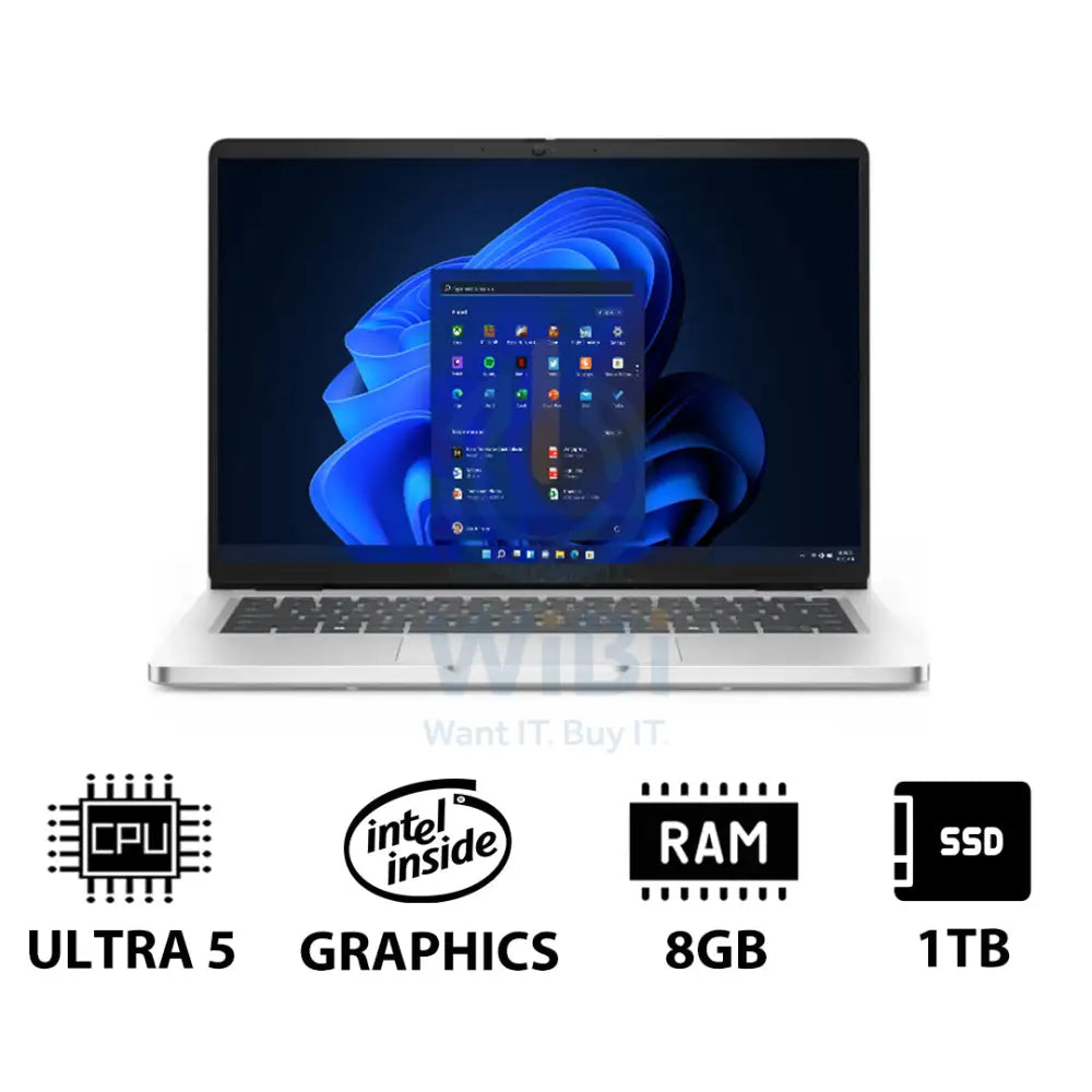 Dell Pro 14 - 14’’ FHD+ Non-Touch / Ultra 7 235U vPro / 8GB / 1TB (NVMe M.2 SSD) / Win 11 Pro / 1YW - Laptop Laptops