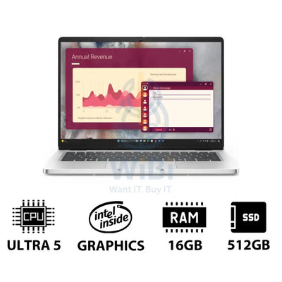 Dell Pro 14 - 14’’ FHD+ Non-Touch / Ultra 7 235U vPro / 16GB / 512GB (NVMe M.2 SSD) / DOS (Without OS) / 1YW - Laptop
