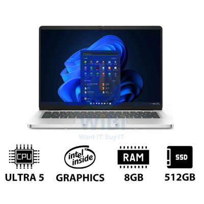 Dell Pro 14 - 14’’ FHD+ Non-Touch / Ultra 7 235U vPro / 8GB / 512GB (NVMe M.2 SSD) / Win 11 Pro / 1YW - Laptop Laptops