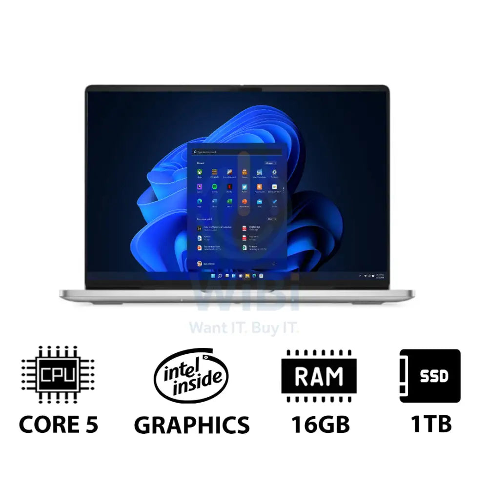 Dell Pro 16 PC16250 - 16’’ FHD+ Non-Touch / Core 5 120U / 16GB / 1TB (NVMe M.2 SSD) / Win 11 Pro / 1YW - Laptop Laptops