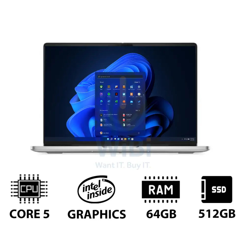 Dell Pro 16 PC16250 - 16’’ FHD+ Non-Touch / Core 5 120U / 64GB / 512GB (NVMe M.2 SSD) / Win 11 Pro / 1YW - Laptop