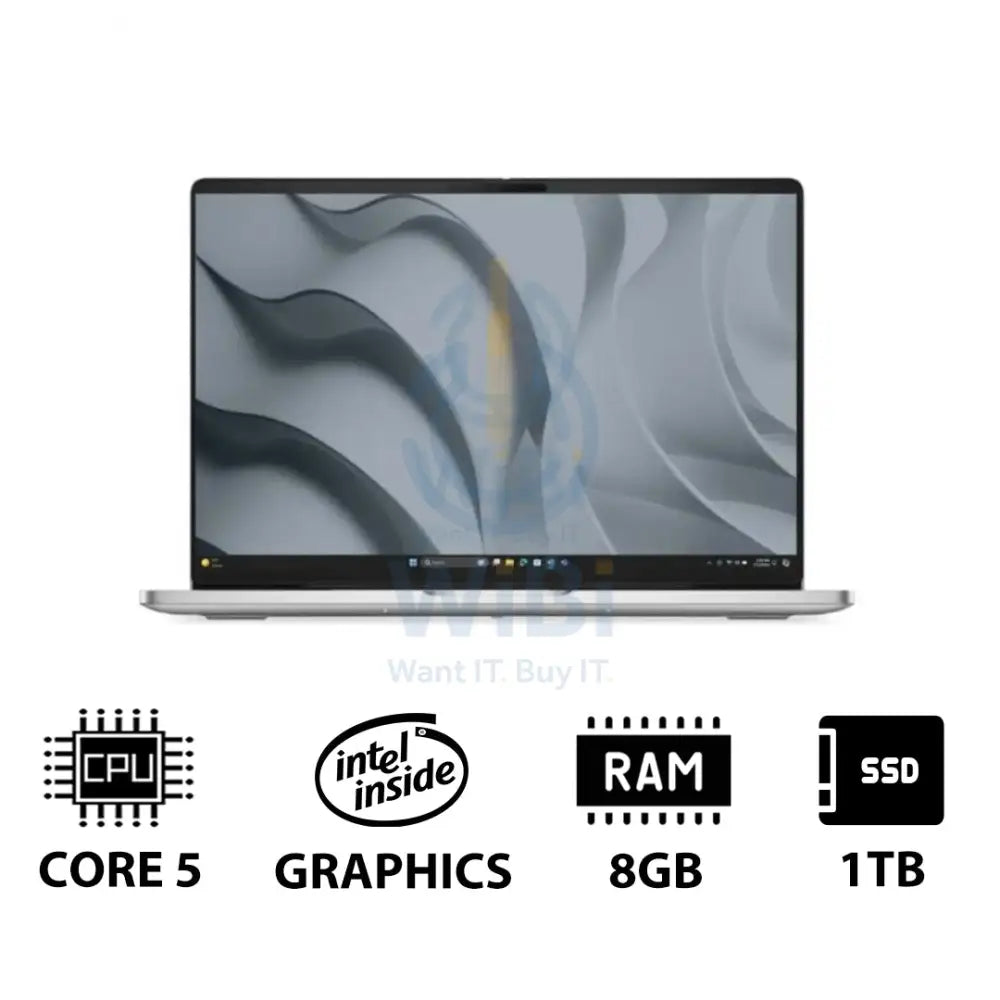 Dell Pro 16 PC16250 - 16’’ FHD+ Non-Touch / Core 5 120U / 8GB / 1TB (NVMe M.2 SSD) / DOS (Without OS) / 1YW - Laptop