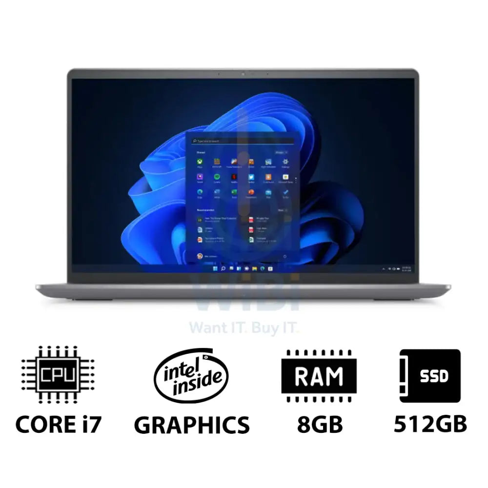 Dell Vostro 15 3530 - 15.6’’ FHD / i7 / 8GB / 512GB (NVMe M.2 SSD) / Win 11 Pro / 1YW / English Keys - Laptop Laptops
