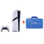 Bundle Offer - Sony PlayStation 5 Pro Digital Edition Console - 16GB / 2TB SSD / White + Gamax Storage Bag for PlayStation 5 Pro - Blue