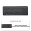 Microsoft Wireless AIO Media Keyboard - Wireless / Arabic/English / Black - Keyboard