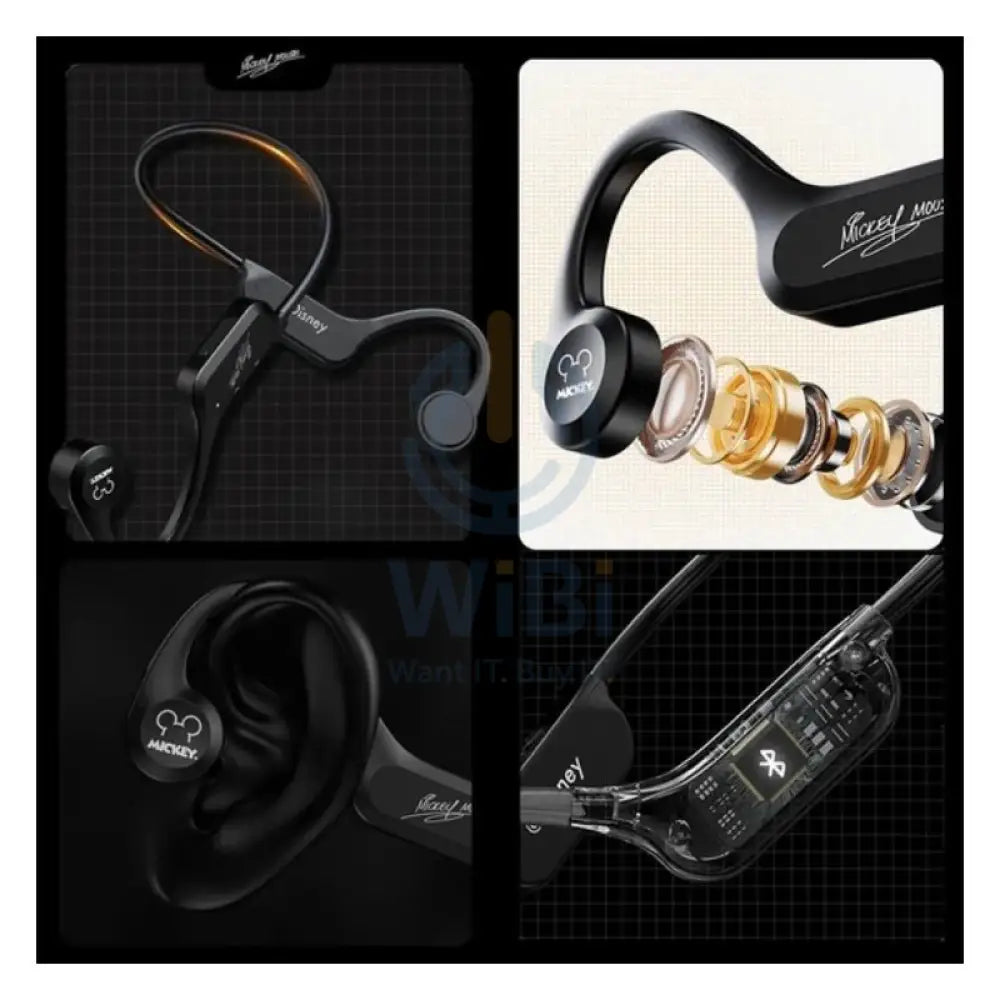 ديزني كيو إس 10 بلوتوث لاسلكي سماعات الرأس - ميكي أسود اكسسوارات  الصوت > سماعات الرأس