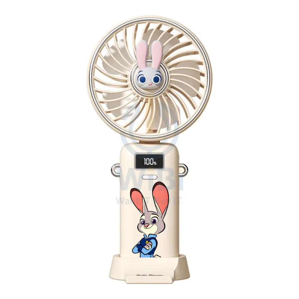 Disney QS-F03 Portable Handheld Fan - Beige Accessories > Smart Devices