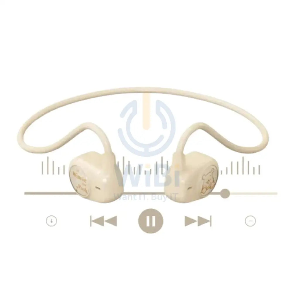Disney QS-Q2 Bluetooth Wireless Sport headphones - Beige Accessories > Audio > Headphones