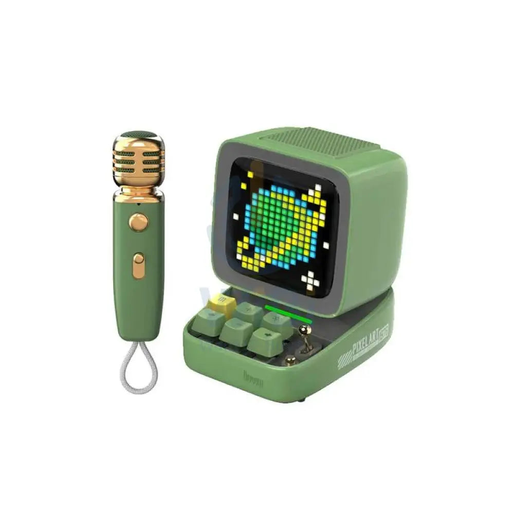 Divoom DitooMic Bluetooth Speaker With Microphone Karaoke Function - Green Accessories > Audio > Speakers